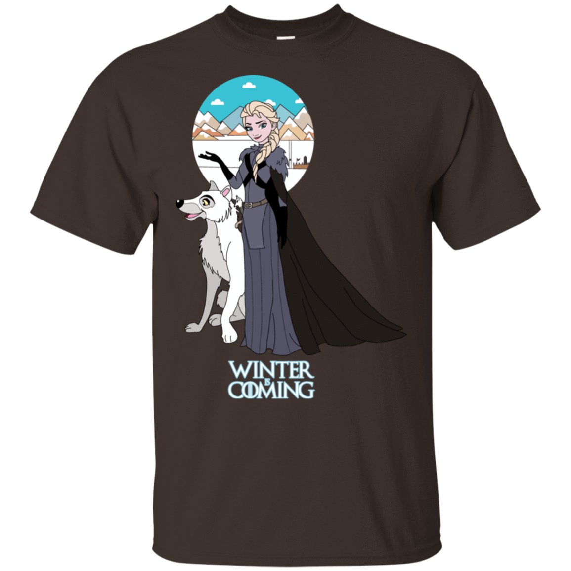 T-Shirts Dark Chocolate / S Elsa is Coming T-Shirt