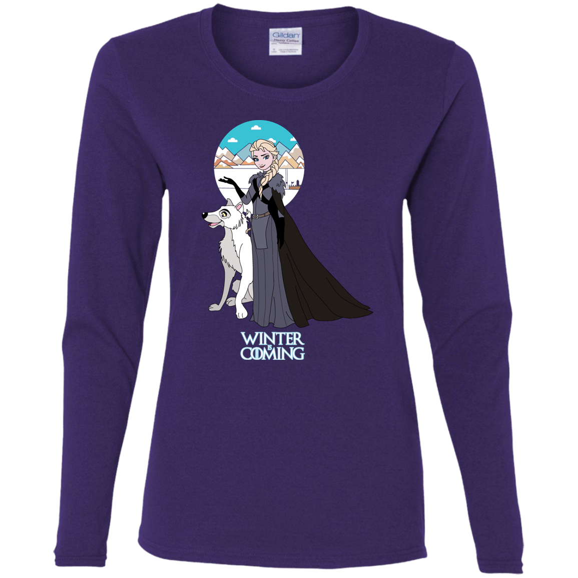 T-Shirts Purple / S Elsa is Coming Women's Long Sleeve T-Shirt
