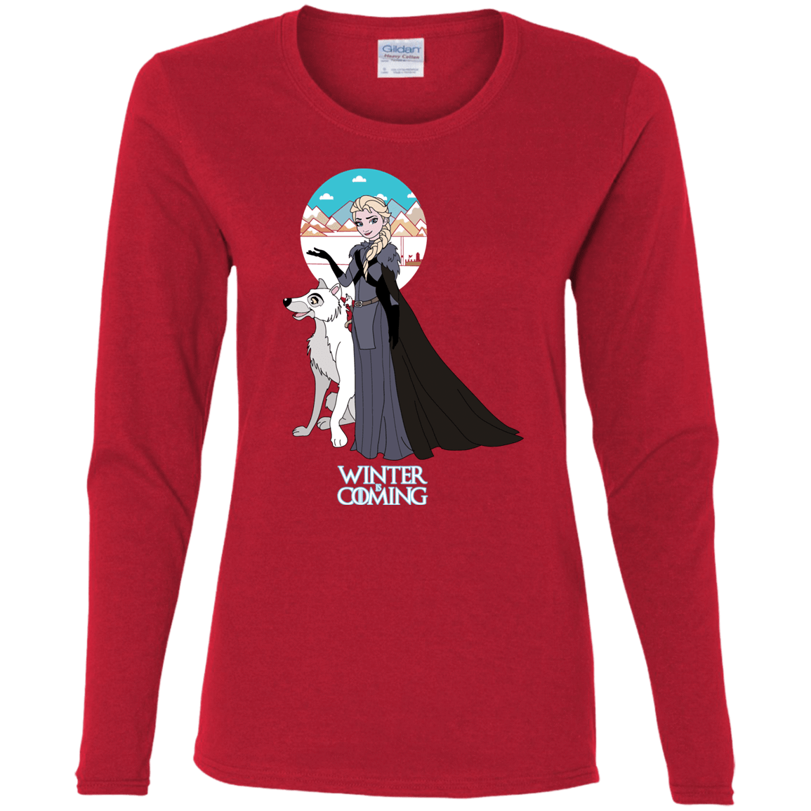 T-Shirts Red / S Elsa is Coming Women's Long Sleeve T-Shirt
