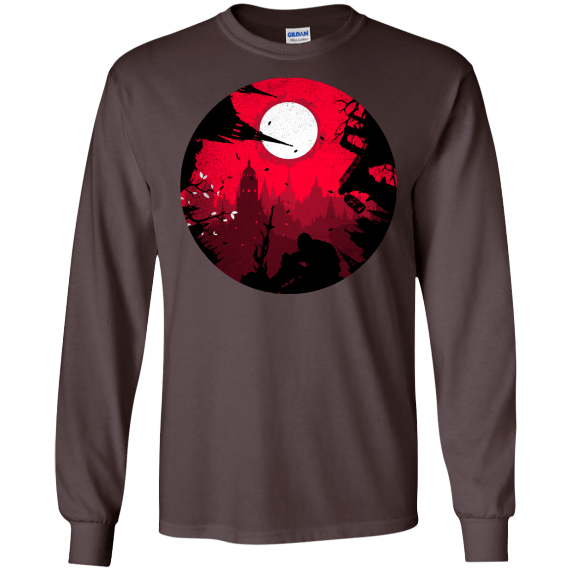 T-Shirts Dark Chocolate / S Embrace the Darkness Men's Long Sleeve T-Shirt