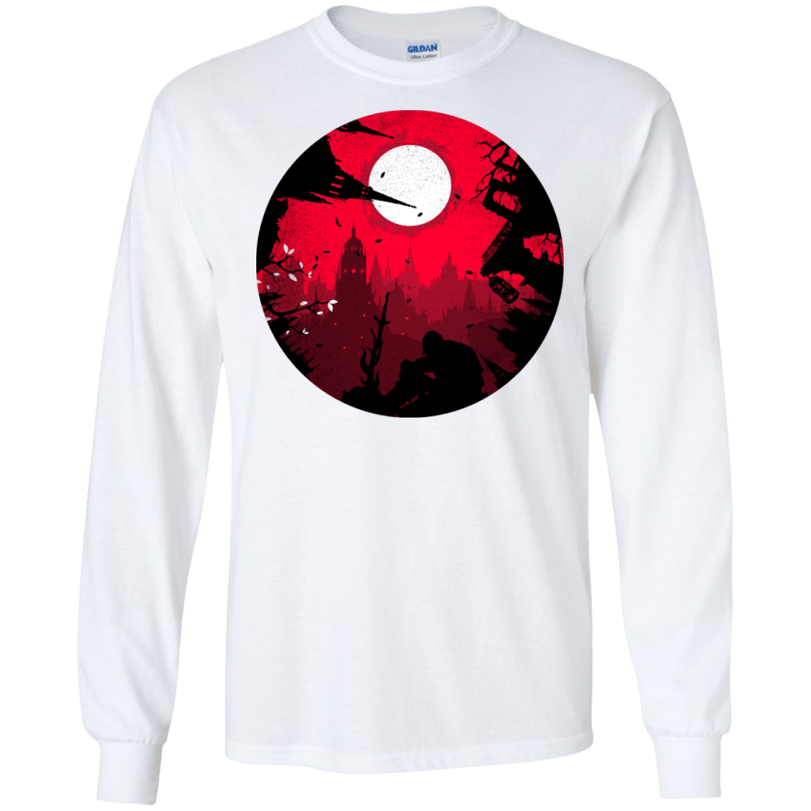 T-Shirts White / S Embrace the Darkness Men's Long Sleeve T-Shirt