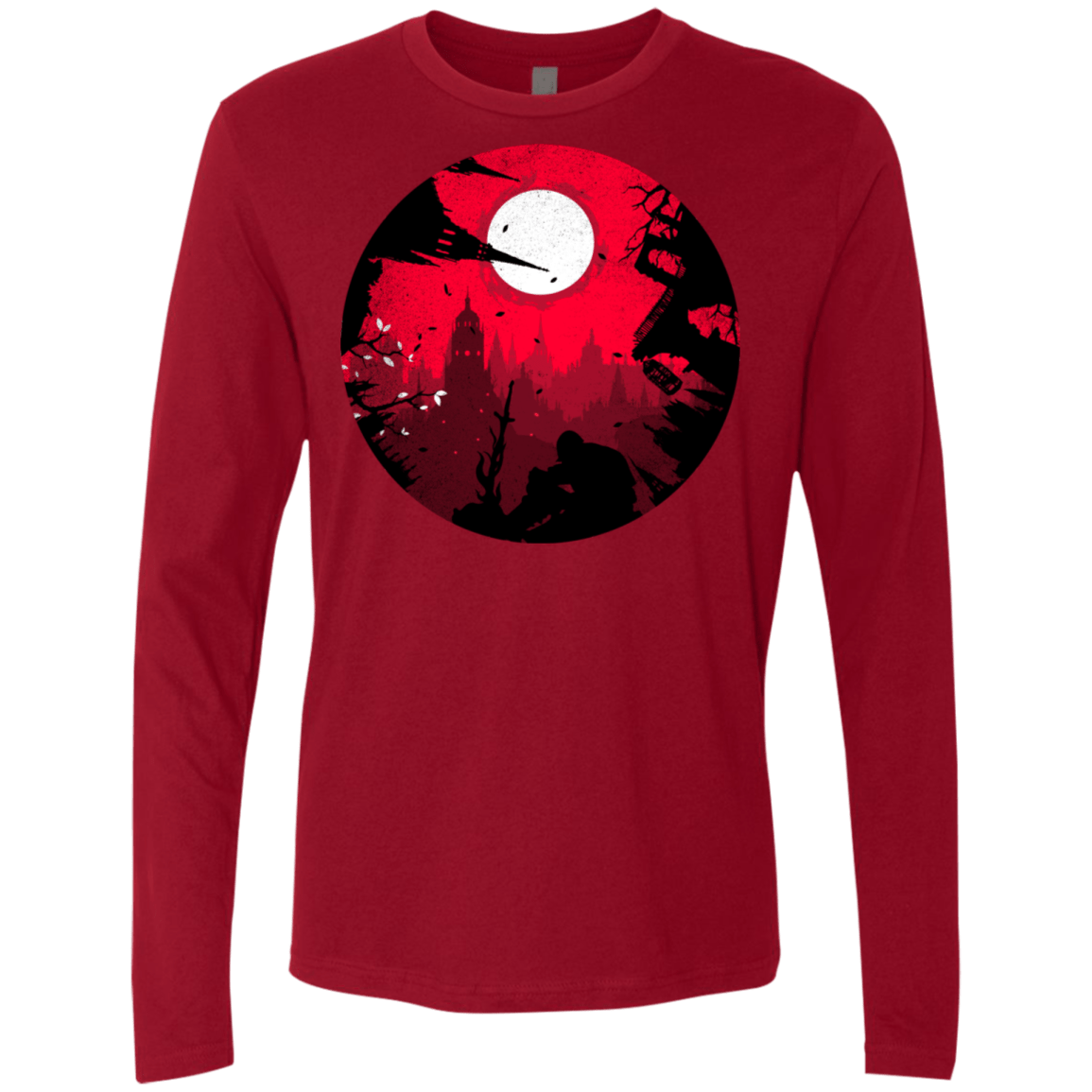 T-Shirts Cardinal / S Embrace the Darkness Men's Premium Long Sleeve