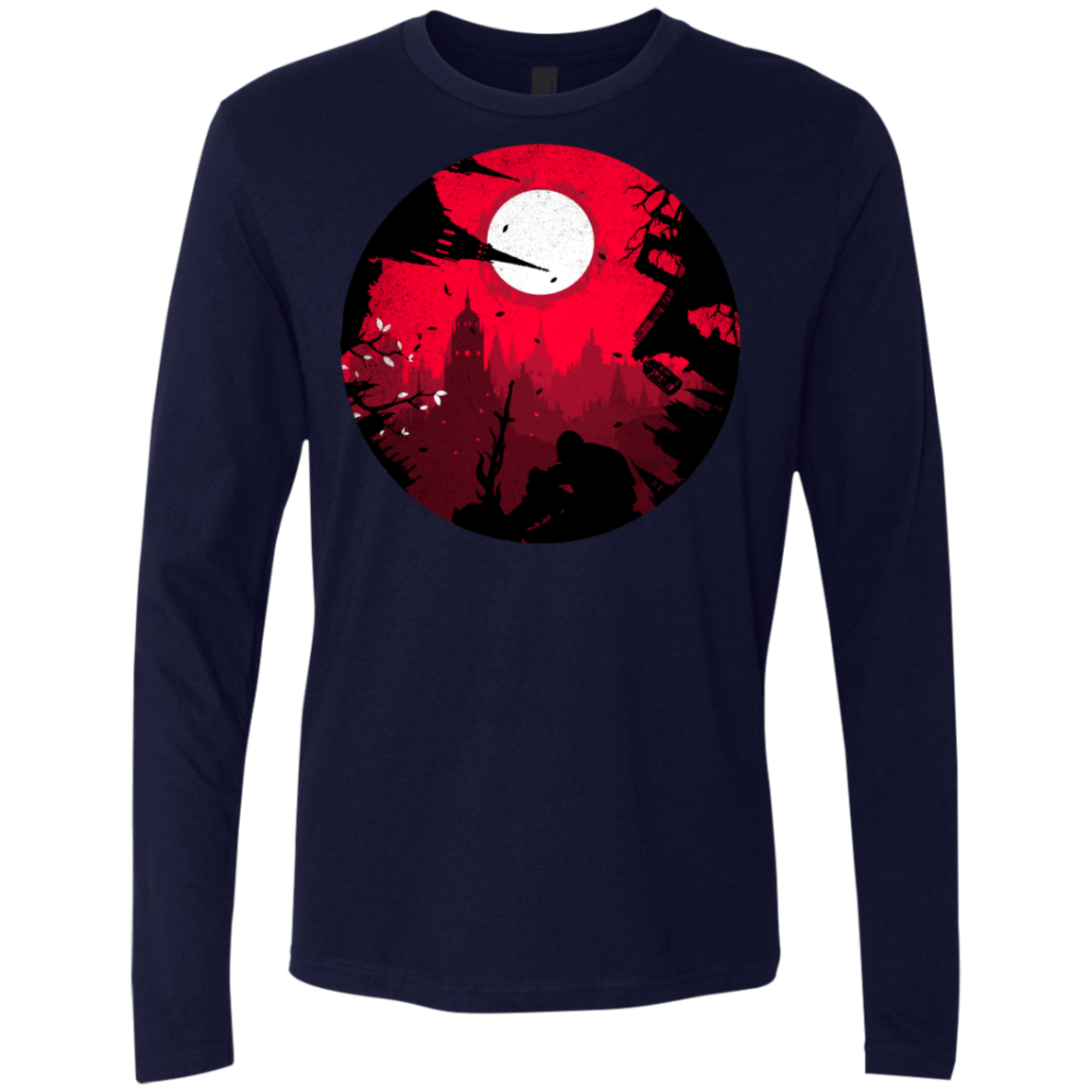 T-Shirts Midnight Navy / S Embrace the Darkness Men's Premium Long Sleeve