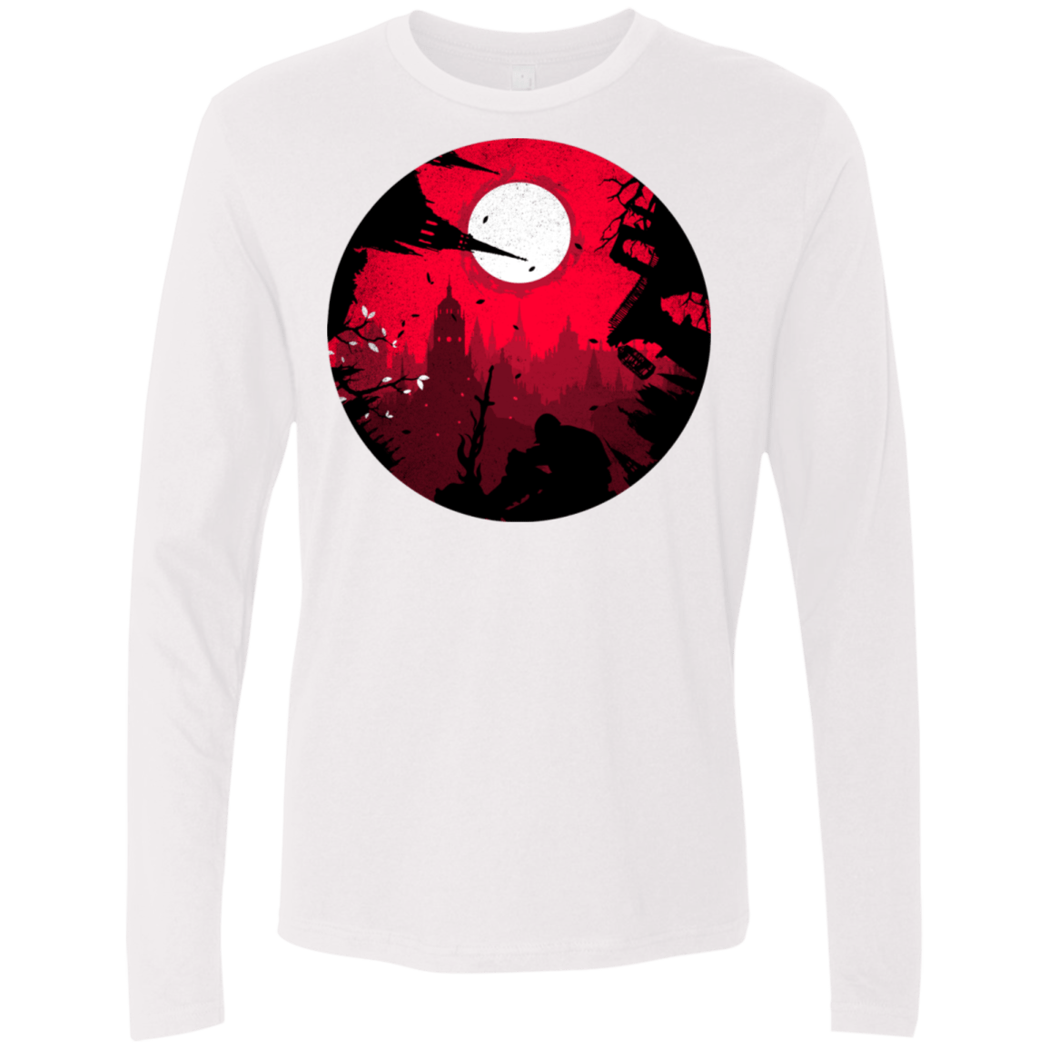 T-Shirts White / S Embrace the Darkness Men's Premium Long Sleeve