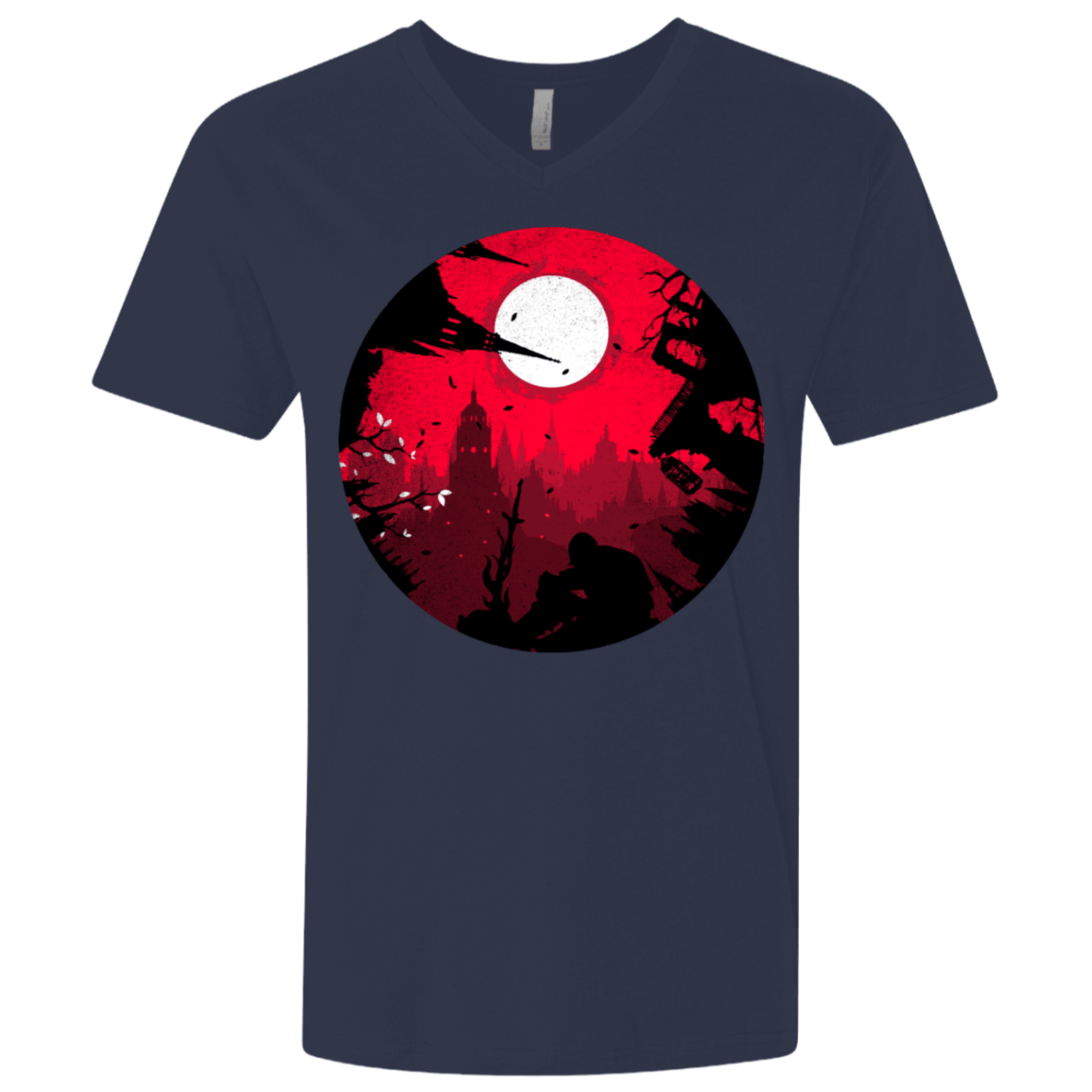T-Shirts Midnight Navy / X-Small Embrace the Darkness Men's Premium V-Neck