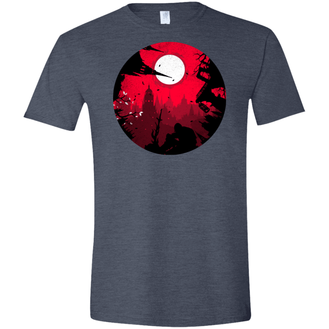 T-Shirts Heather Navy / S Embrace the Darkness Men's Semi-Fitted Softstyle