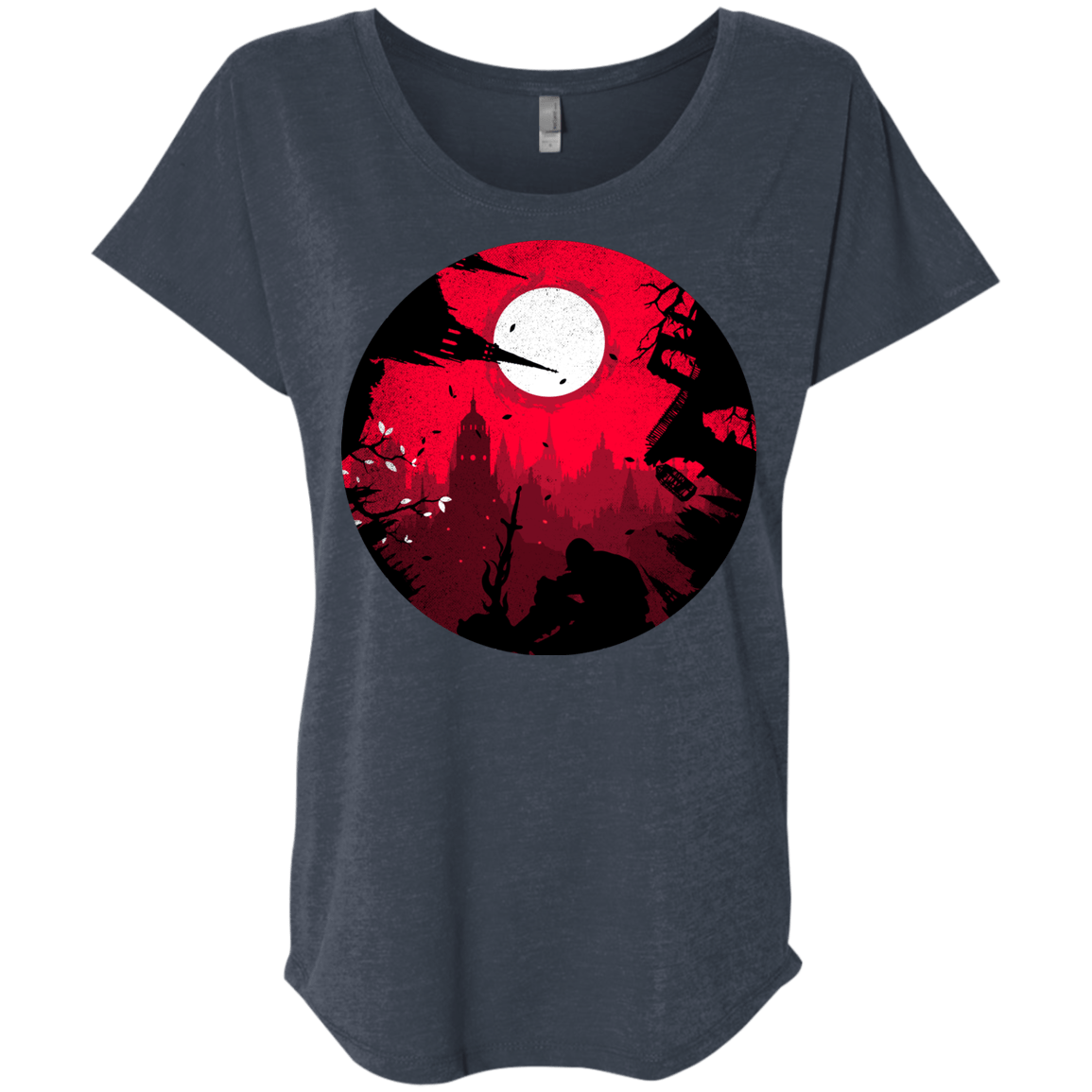 T-Shirts Vintage Navy / X-Small Embrace the Darkness Triblend Dolman Sleeve