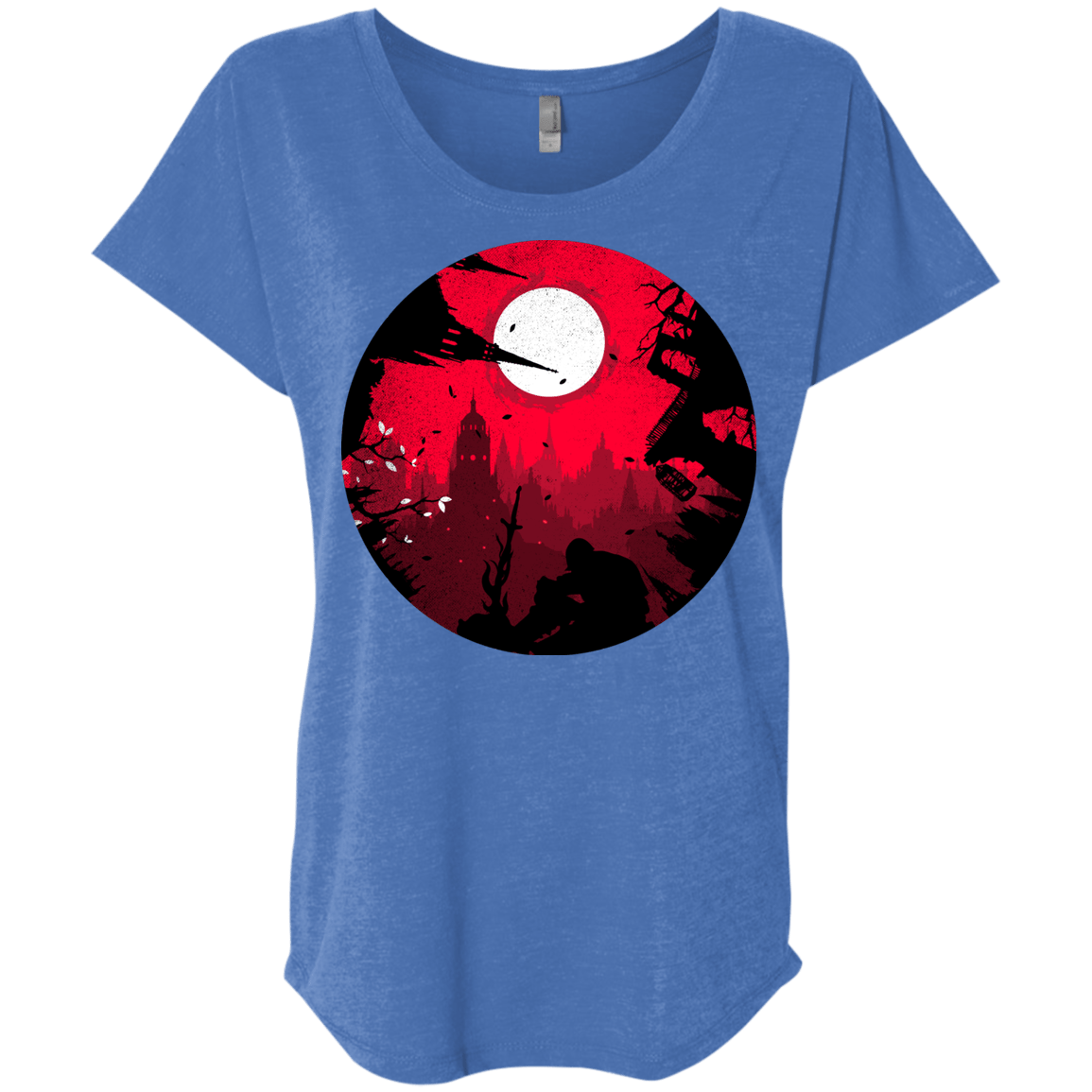 T-Shirts Vintage Royal / X-Small Embrace the Darkness Triblend Dolman Sleeve