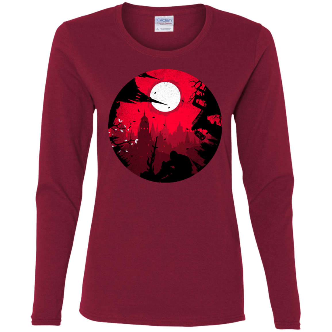 T-Shirts Cardinal / S Embrace the Darkness Women's Long Sleeve T-Shirt