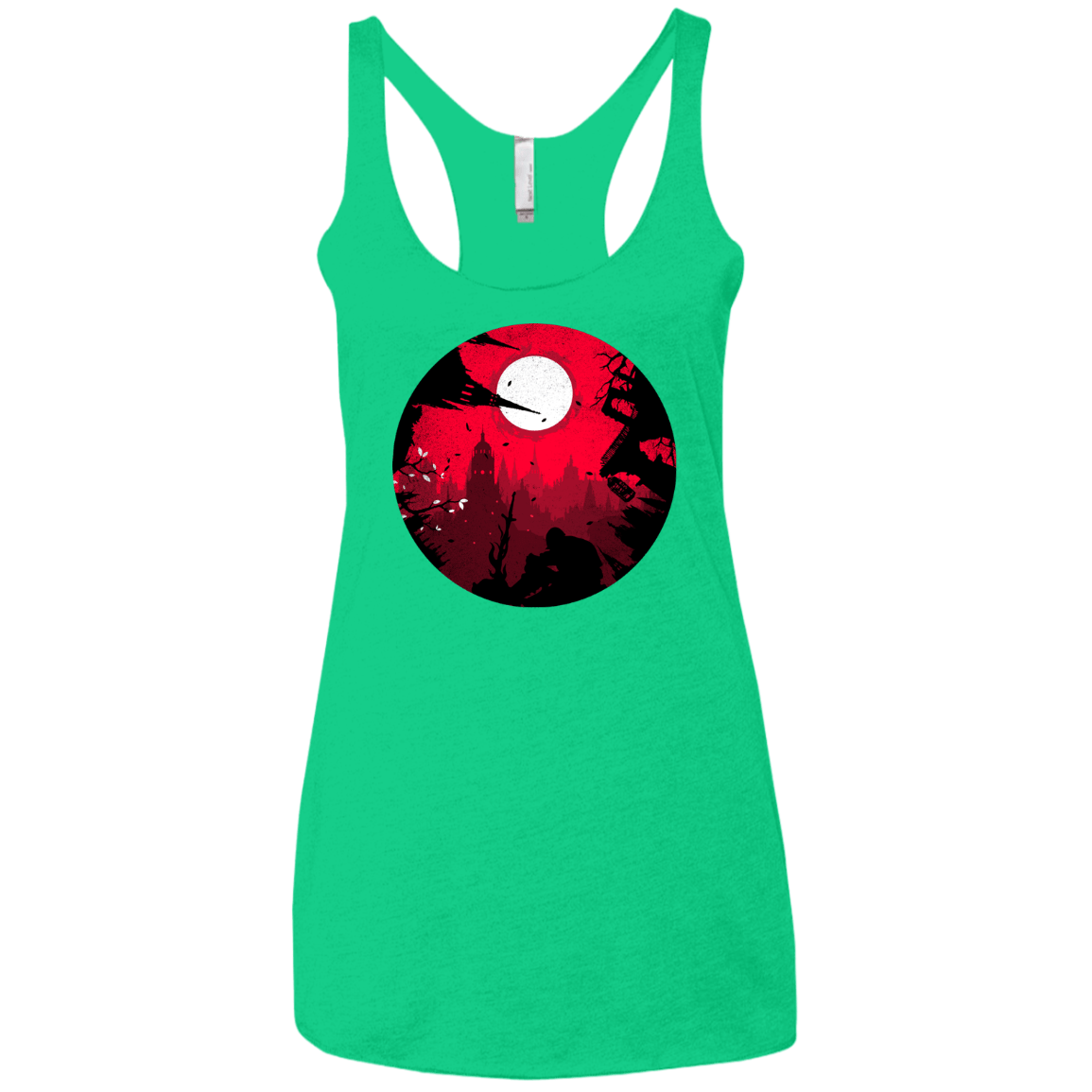 T-Shirts Envy / X-Small Embrace the Darkness Women's Triblend Racerback Tank
