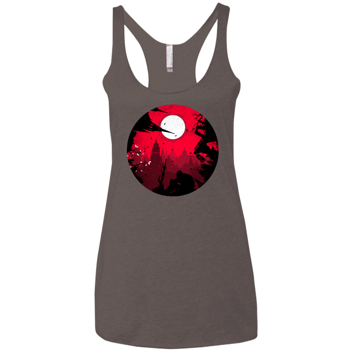 T-Shirts Macchiato / X-Small Embrace the Darkness Women's Triblend Racerback Tank