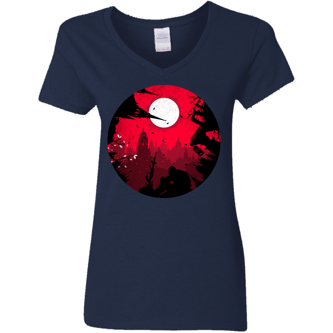 T-Shirts Navy / S Embrace the Darkness Women's V-Neck T-Shirt