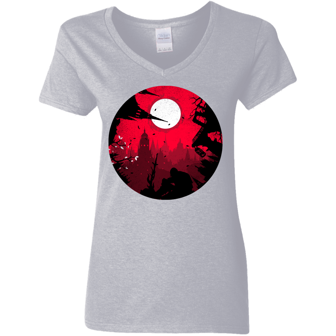 T-Shirts Sport Grey / S Embrace the Darkness Women's V-Neck T-Shirt