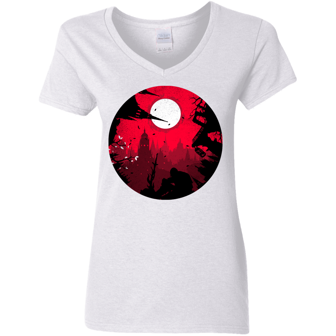 T-Shirts White / S Embrace the Darkness Women's V-Neck T-Shirt