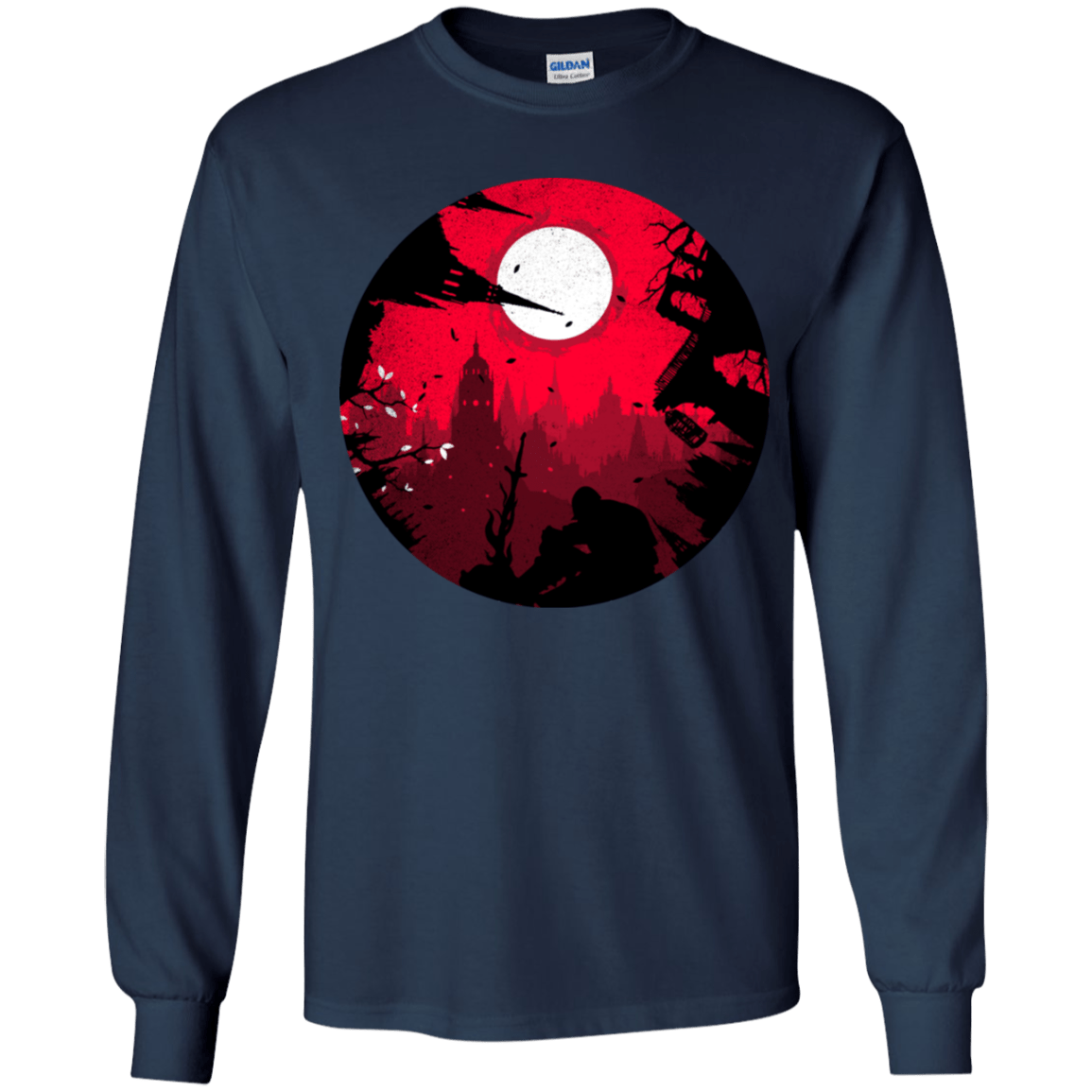 T-Shirts Navy / YS Embrace the Darkness Youth Long Sleeve T-Shirt