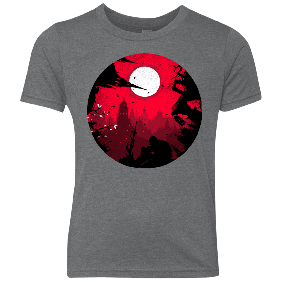 T-Shirts Premium Heather / YXS Embrace the Darkness Youth Triblend T-Shirt