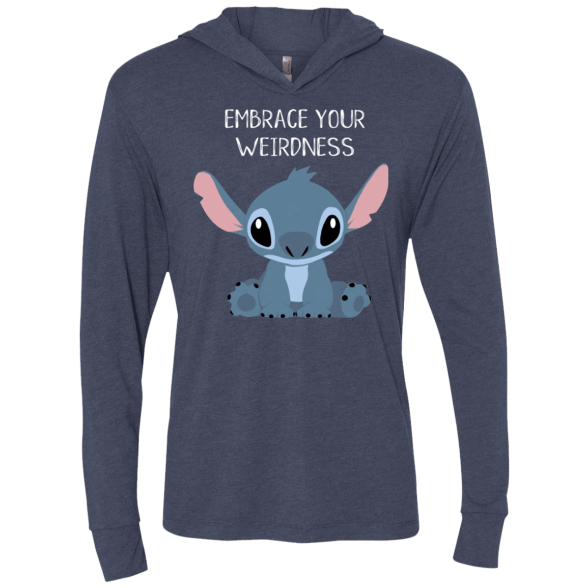 T-Shirts Vintage Navy / X-Small Embrace your weirdness Triblend Long Sleeve Hoodie Tee