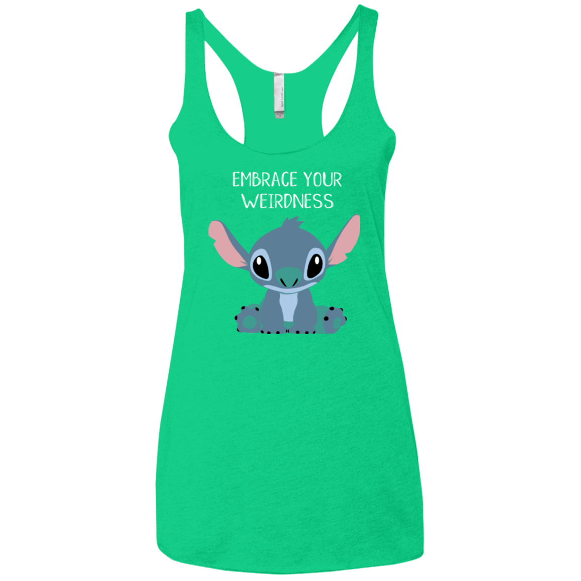 T-Shirts Envy / X-Small Embrace your weirdness Women's Triblend Racerback Tank