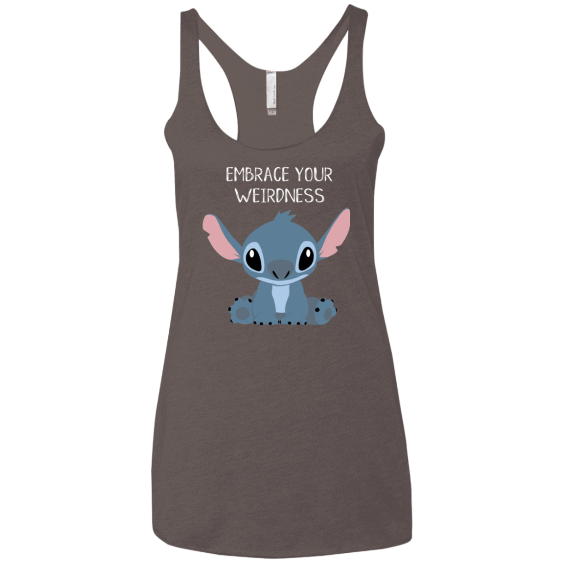 T-Shirts Macchiato / X-Small Embrace your weirdness Women's Triblend Racerback Tank