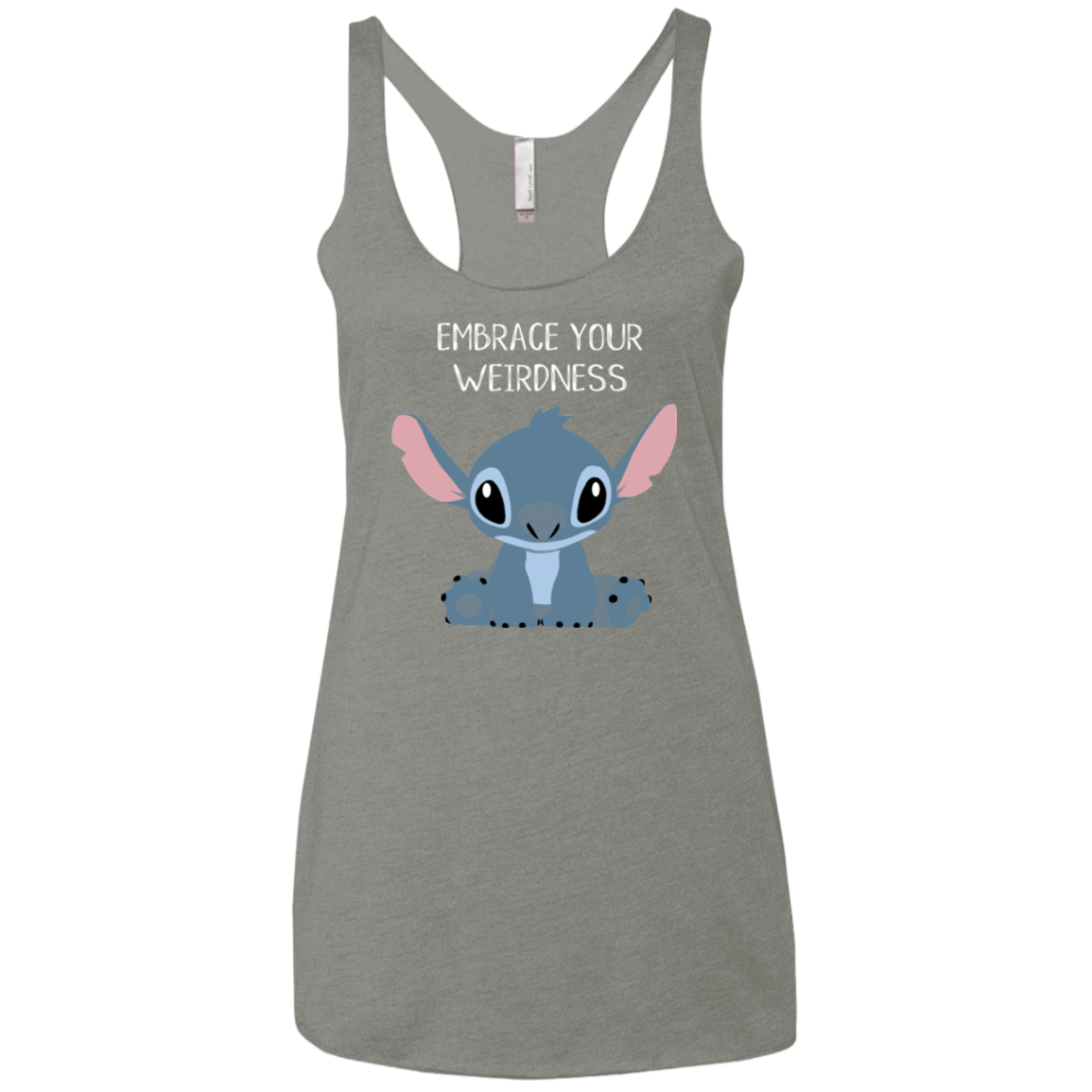 T-Shirts Venetian Grey / X-Small Embrace your weirdness Women's Triblend Racerback Tank