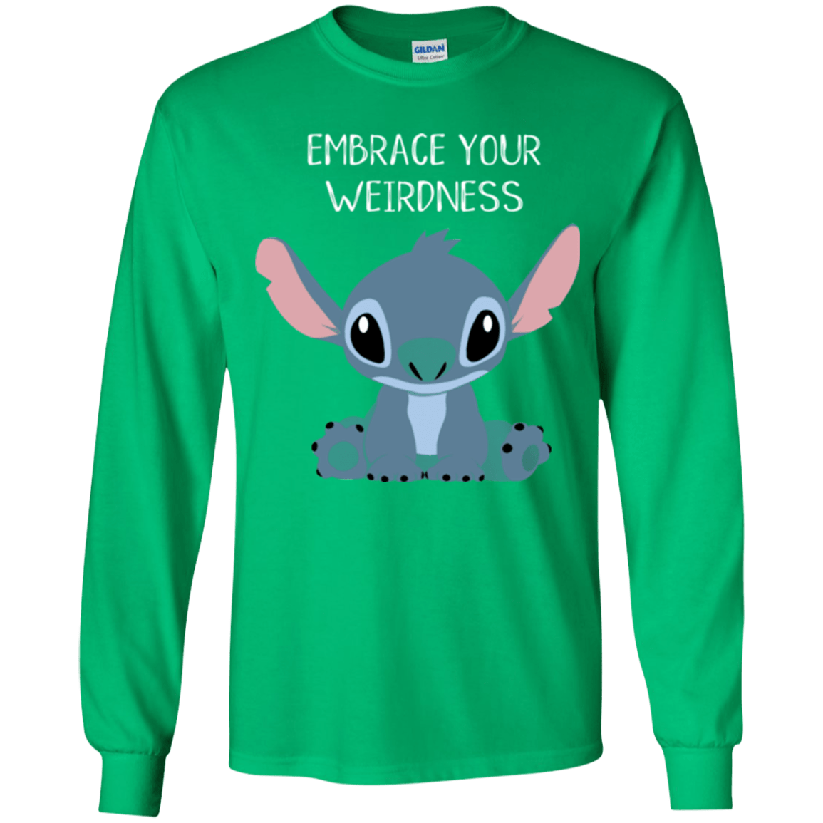 T-Shirts Irish Green / YS Embrace your weirdness Youth Long Sleeve T-Shirt