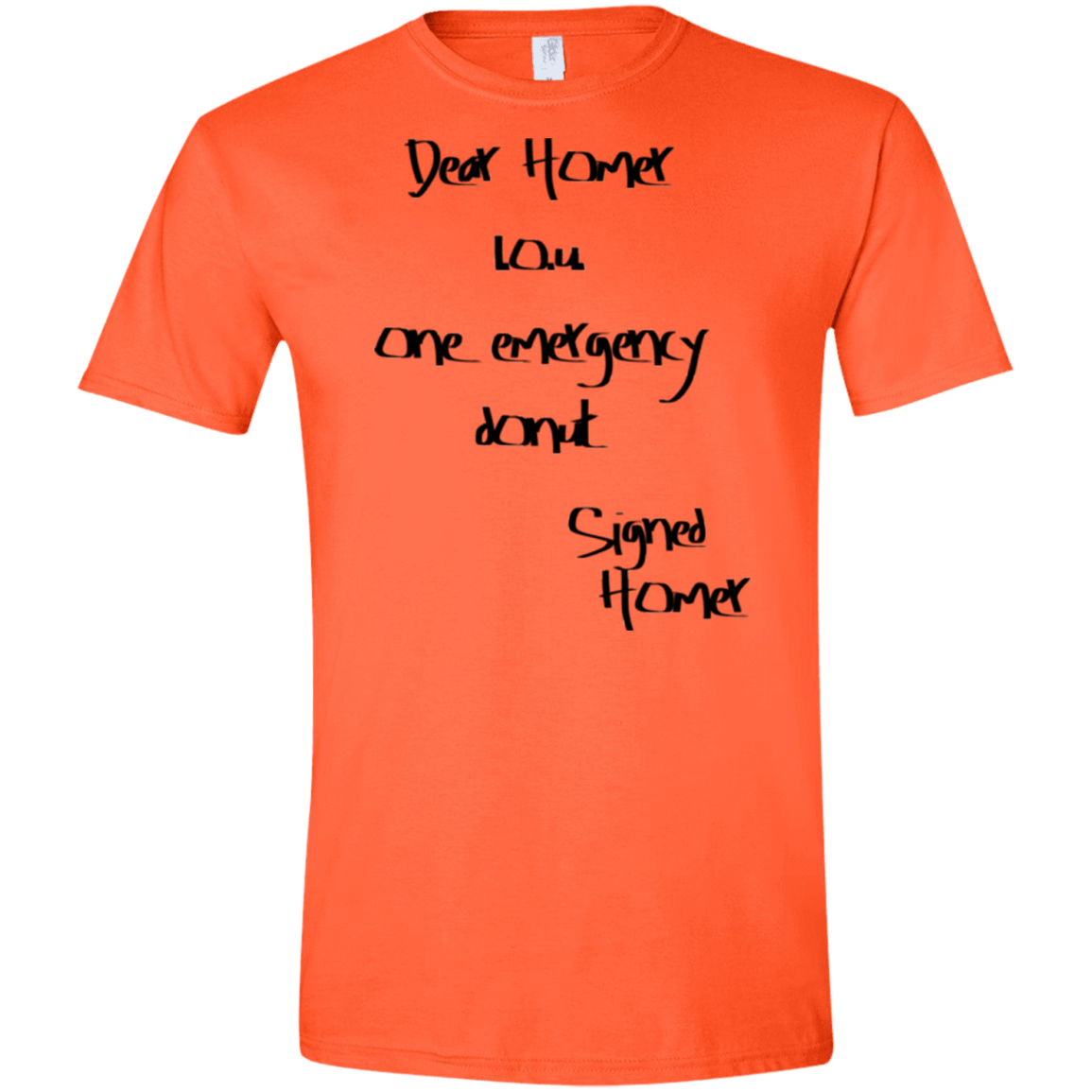 T-Shirts Orange / S Emergency Donut Men's Semi-Fitted Softstyle