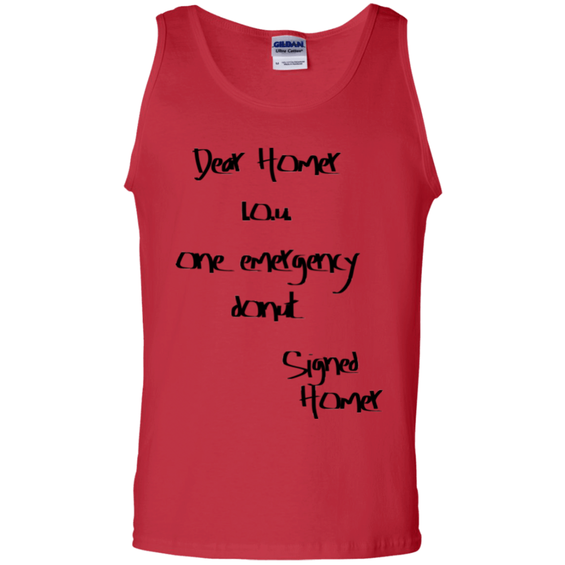 T-Shirts Red / S Emergency Donut Men's Tank Top