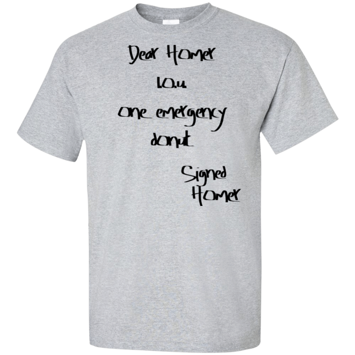 T-Shirts Sport Grey / XLT Emergency Donut Tall T-Shirt