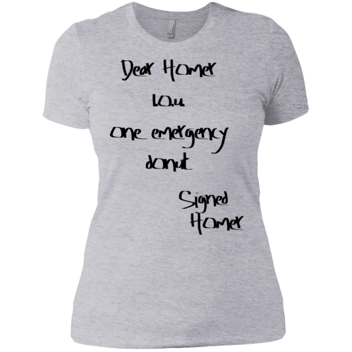 T-Shirts Heather Grey / X-Small Emergency Donut Women's Premium T-Shirt