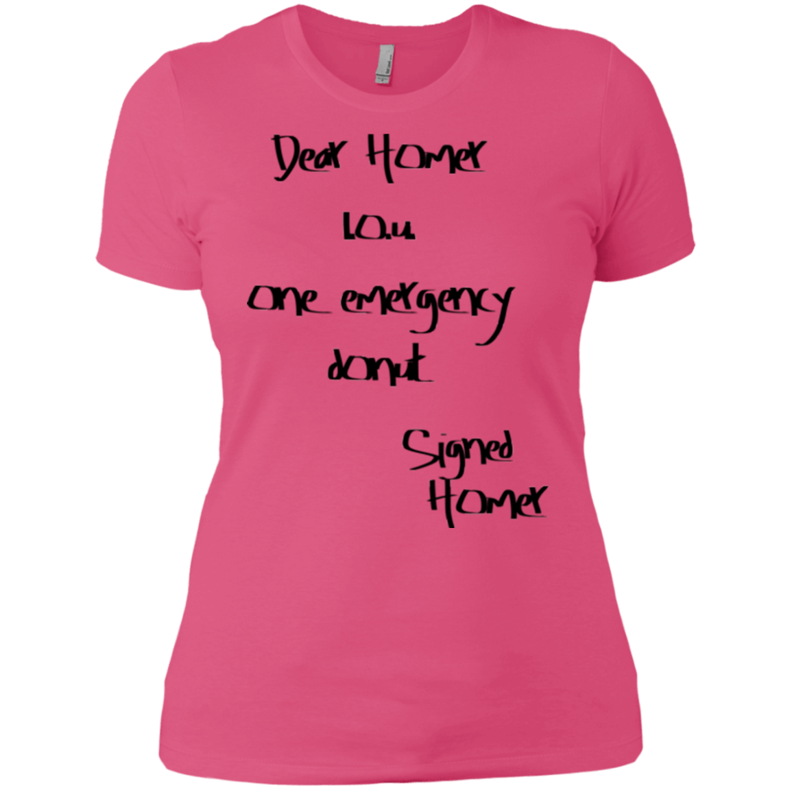 T-Shirts Hot Pink / X-Small Emergency Donut Women's Premium T-Shirt
