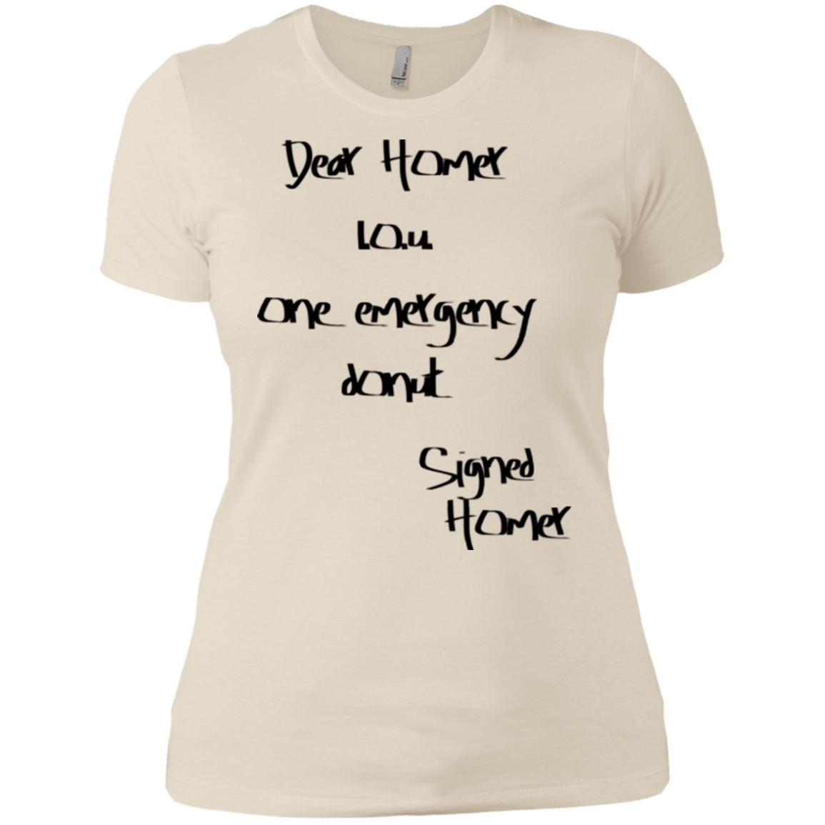 T-Shirts Ivory/ / X-Small Emergency Donut Women's Premium T-Shirt