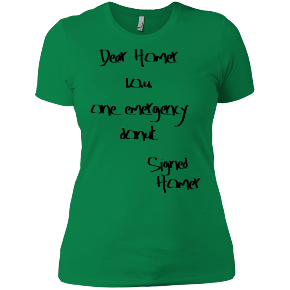T-Shirts Kelly Green / X-Small Emergency Donut Women's Premium T-Shirt