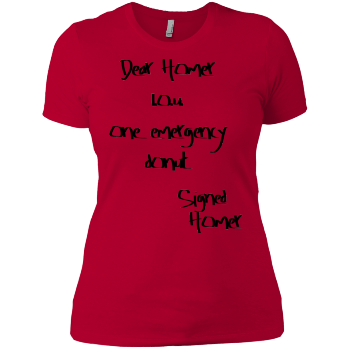 T-Shirts Red / X-Small Emergency Donut Women's Premium T-Shirt