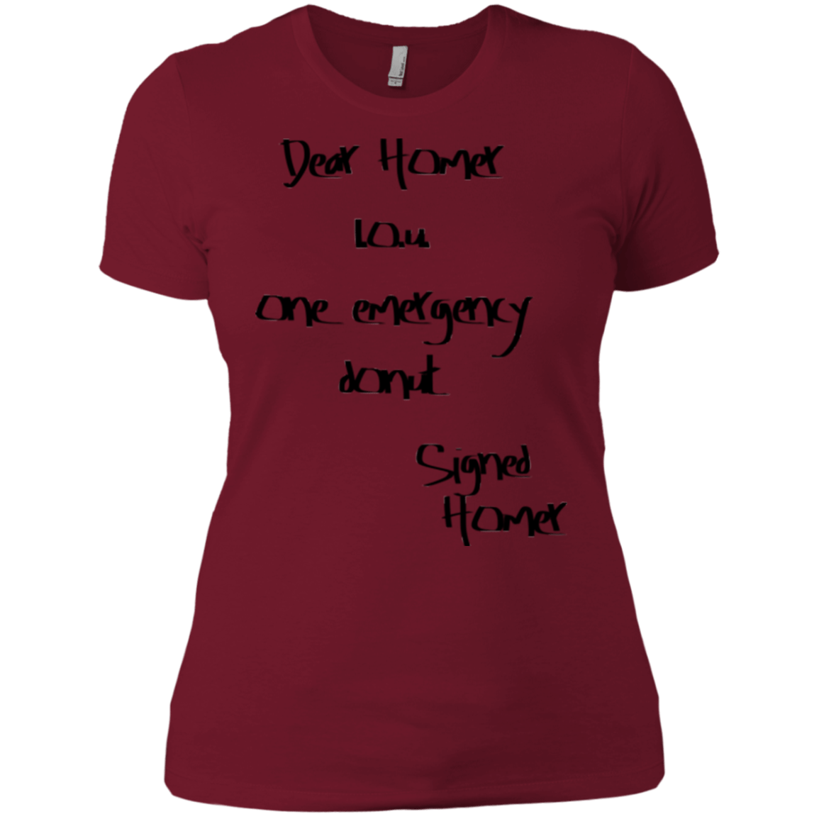 T-Shirts Scarlet / X-Small Emergency Donut Women's Premium T-Shirt