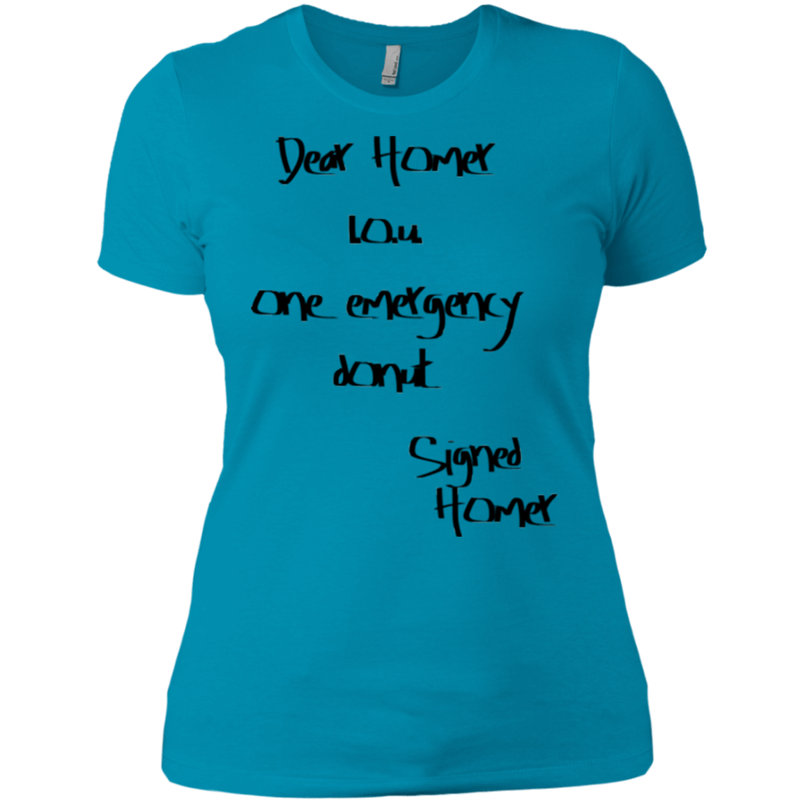 T-Shirts Turquoise / X-Small Emergency Donut Women's Premium T-Shirt