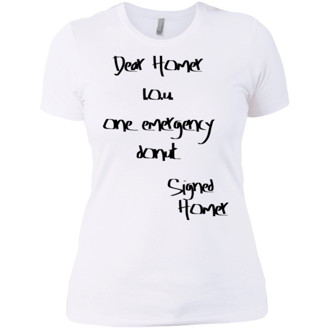 T-Shirts White / X-Small Emergency Donut Women's Premium T-Shirt