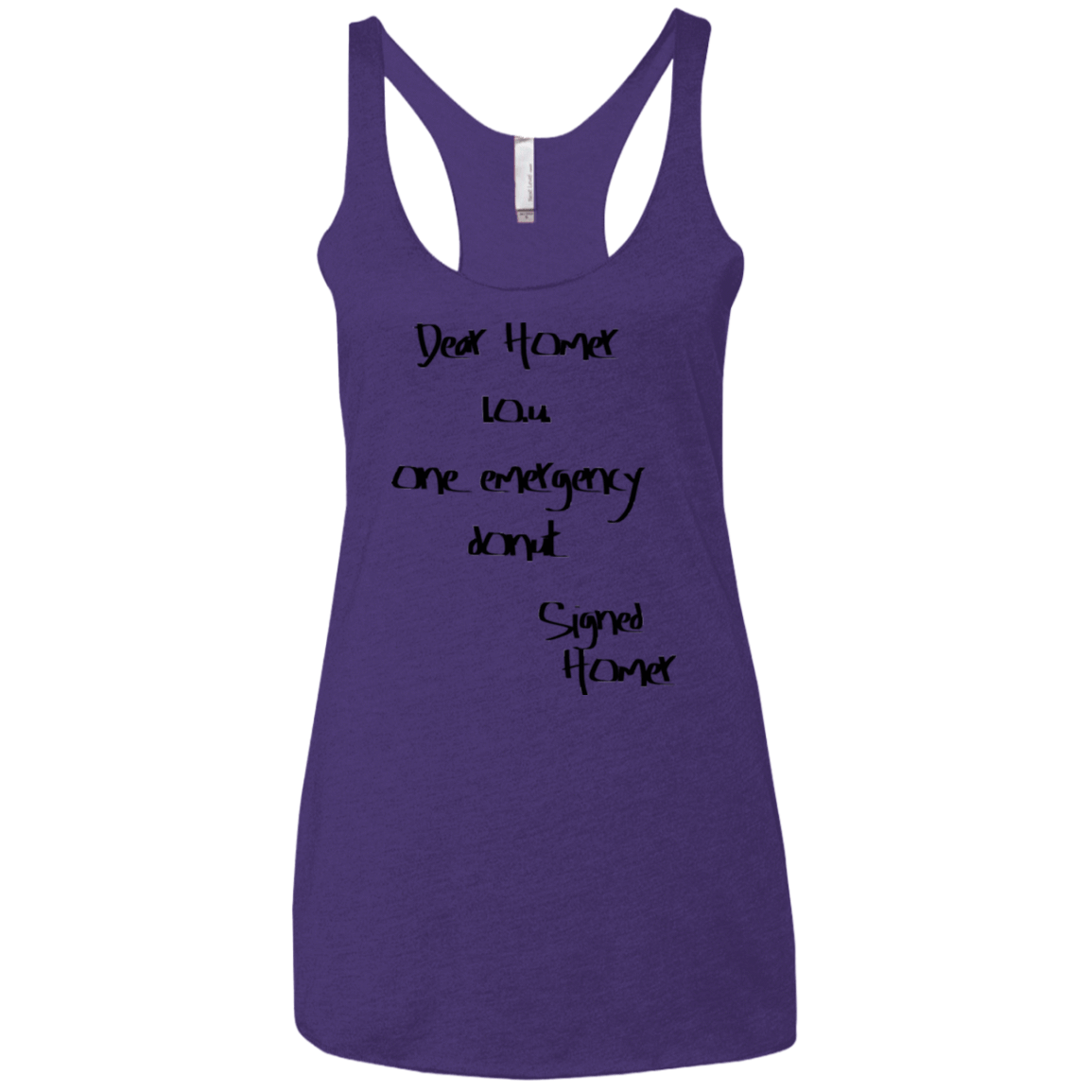 T-Shirts Purple Rush / X-Small Emergency Donut Women's Triblend Racerback Tank