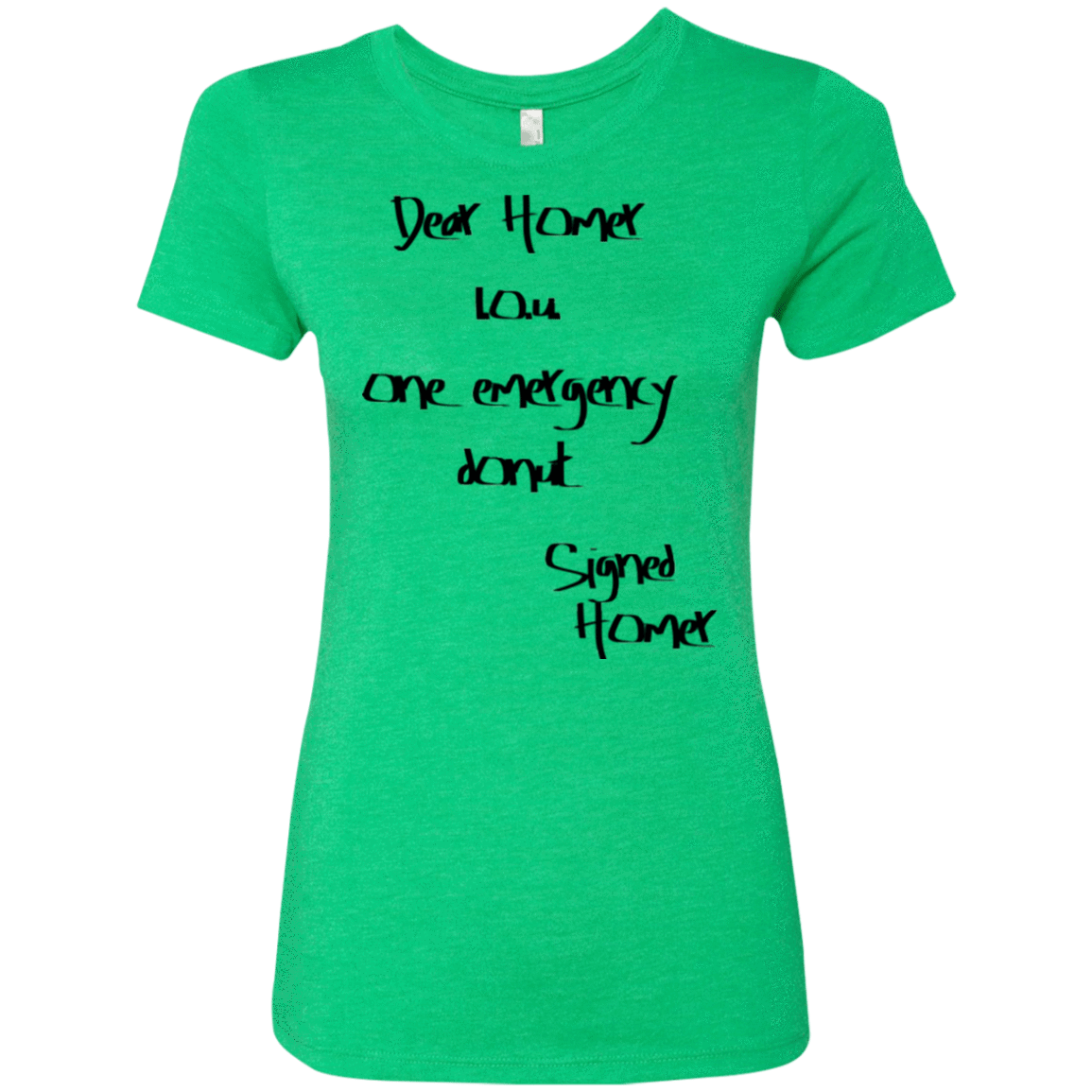 T-Shirts Envy / S Emergency Donut Women's Triblend T-Shirt