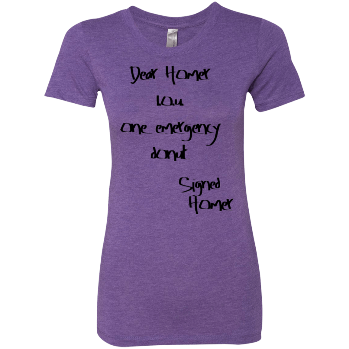 T-Shirts Purple Rush / S Emergency Donut Women's Triblend T-Shirt