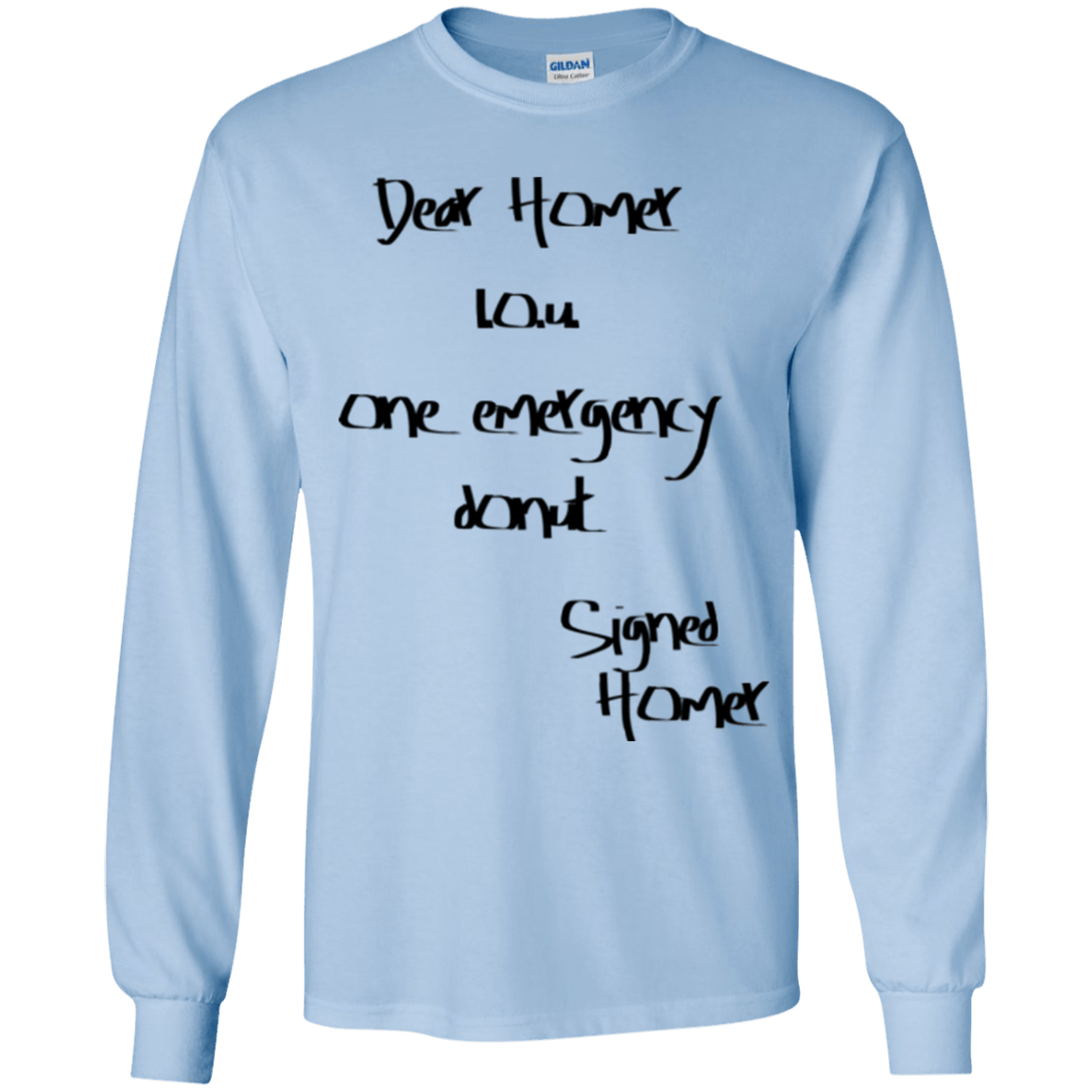 T-Shirts Light Blue / YS Emergency Donut Youth Long Sleeve T-Shirt