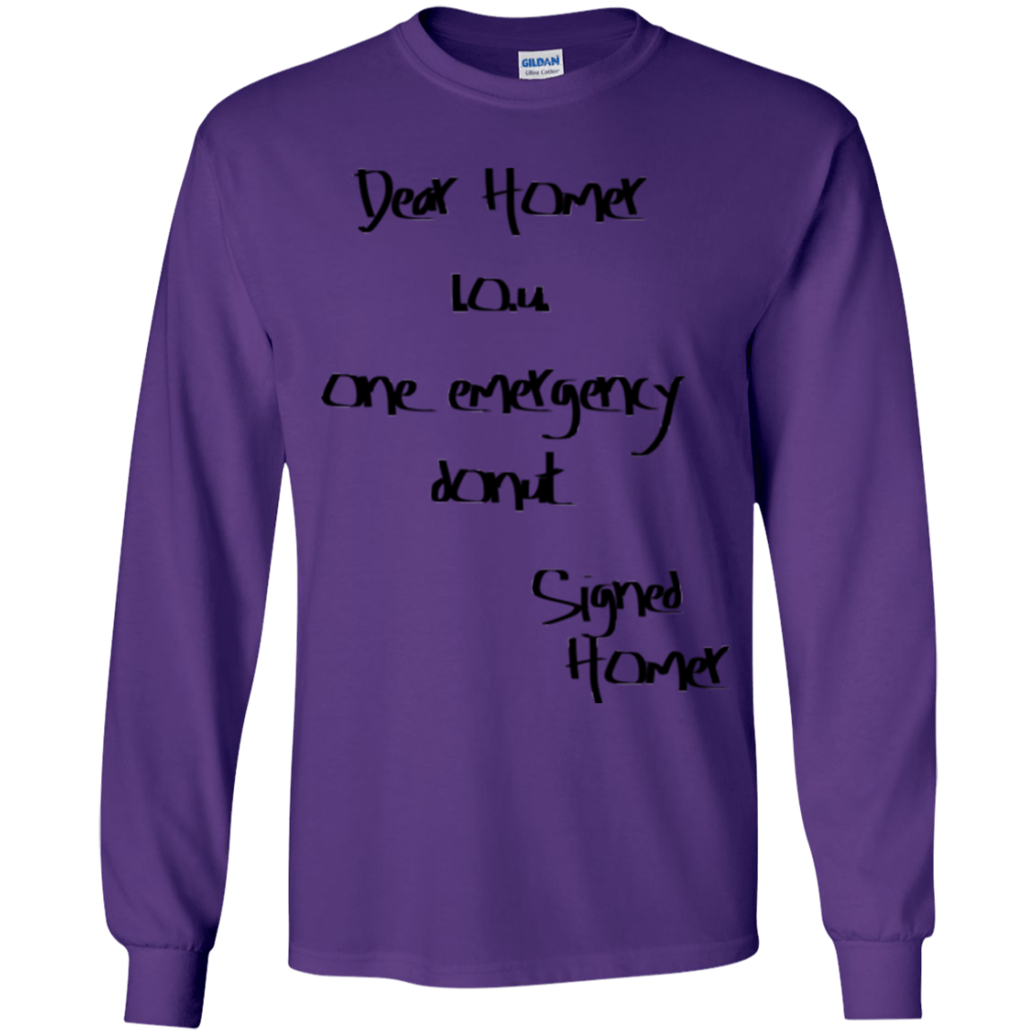 T-Shirts Purple / YS Emergency Donut Youth Long Sleeve T-Shirt