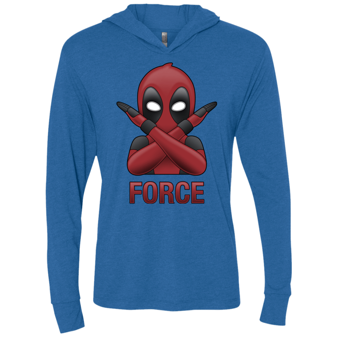 T-Shirts Vintage Royal / X-Small Emoji DP Triblend Long Sleeve Hoodie Tee