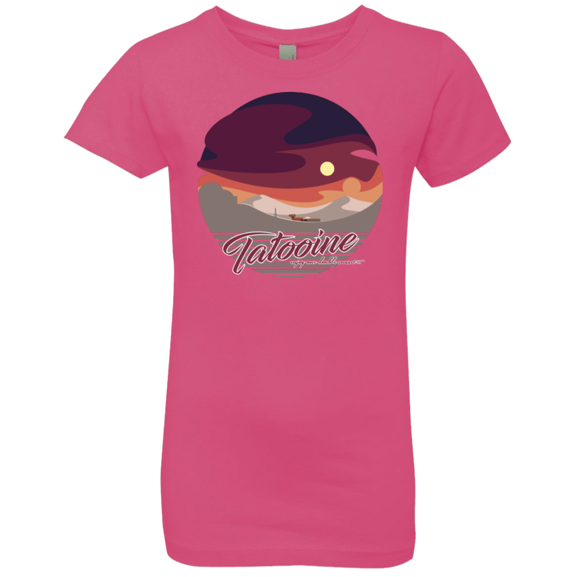 T-Shirts Hot Pink / YXS Enjoy Our Double Sunset Girls Premium T-Shirt