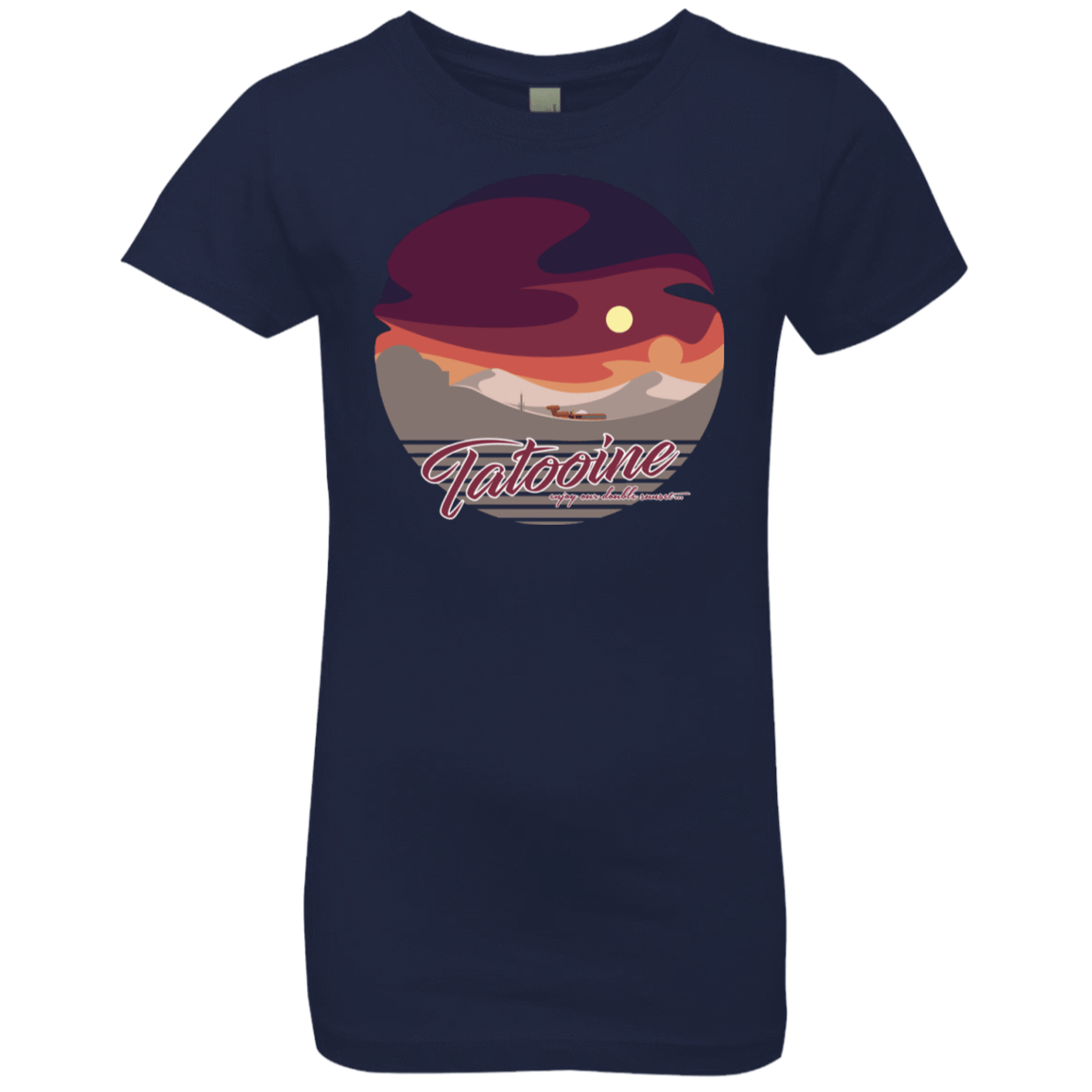 T-Shirts Midnight Navy / YXS Enjoy Our Double Sunset Girls Premium T-Shirt