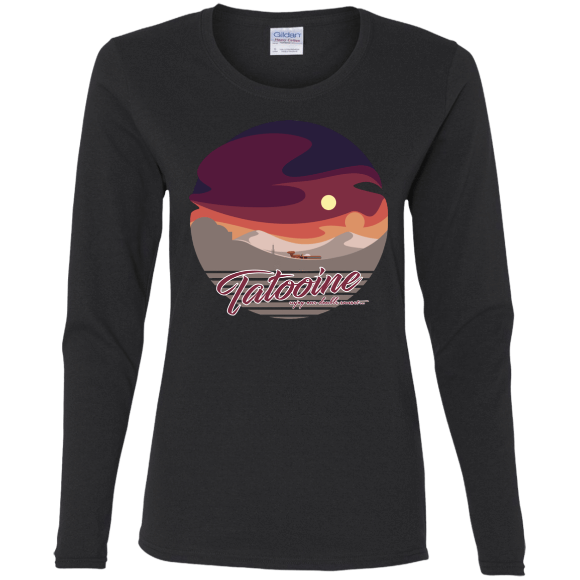 T-Shirts Black / S Enjoy Our Double Sunset Women's Long Sleeve T-Shirt