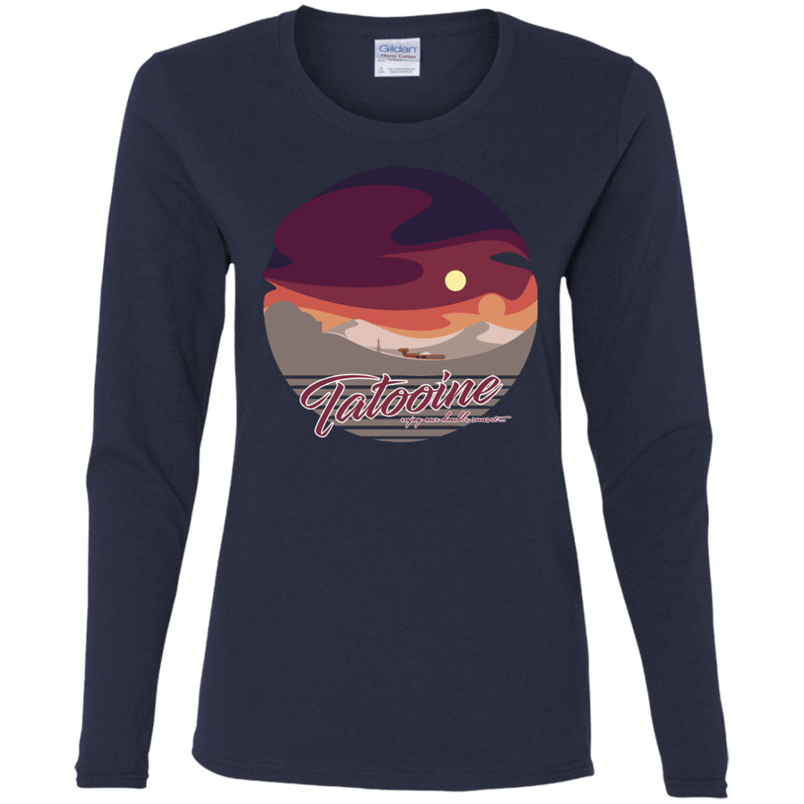 T-Shirts Navy / S Enjoy Our Double Sunset Women's Long Sleeve T-Shirt
