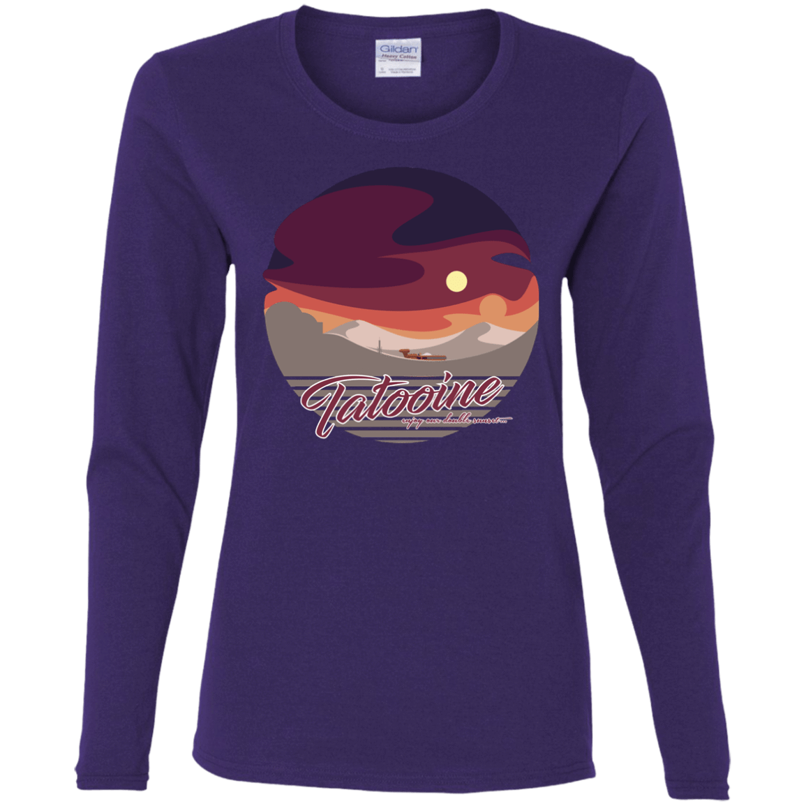 T-Shirts Purple / S Enjoy Our Double Sunset Women's Long Sleeve T-Shirt