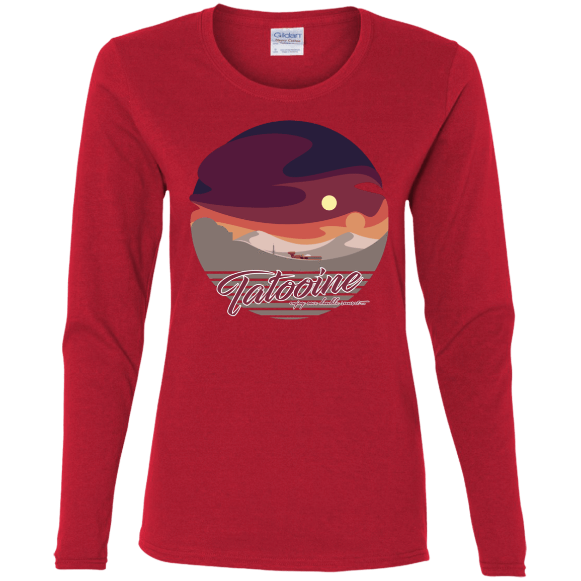 T-Shirts Red / S Enjoy Our Double Sunset Women's Long Sleeve T-Shirt