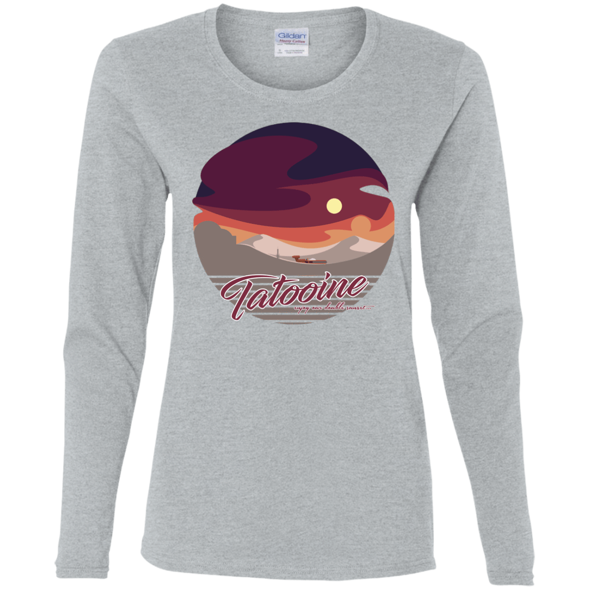 T-Shirts Sport Grey / S Enjoy Our Double Sunset Women's Long Sleeve T-Shirt