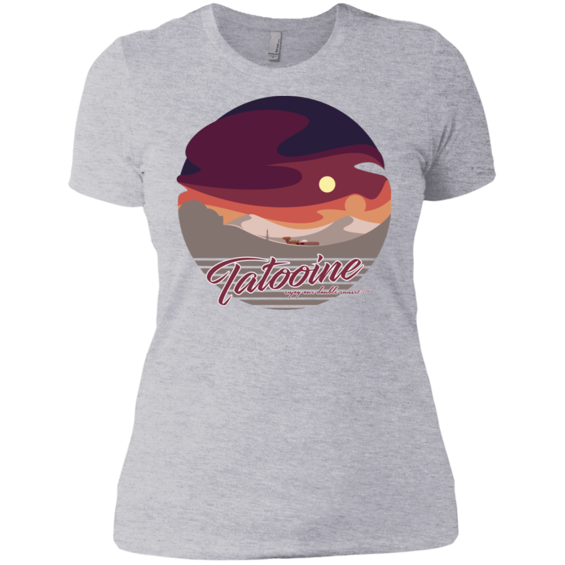 T-Shirts Heather Grey / X-Small Enjoy Our Double Sunset Women's Premium T-Shirt